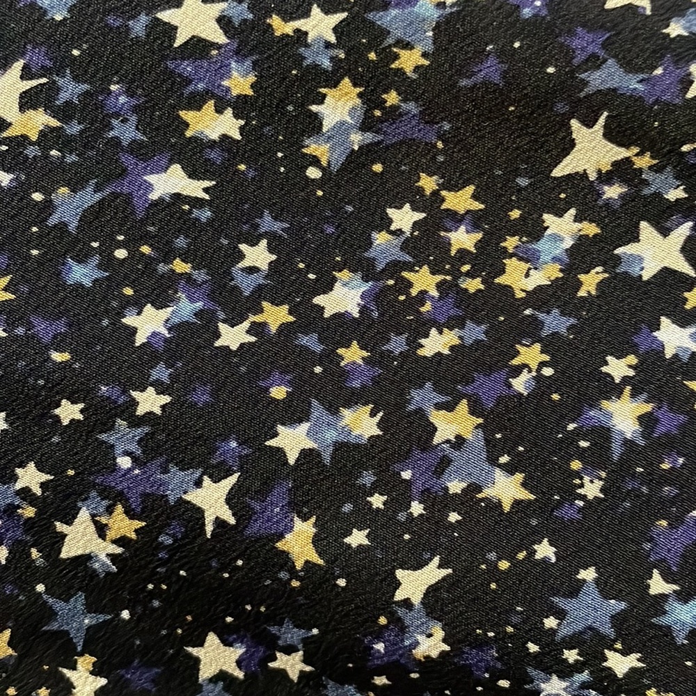 NWT Ruffle-back silk dress in starry sky print JCREW SIZE 2 - Picture 6 of 6